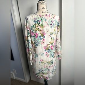 Pink‎ Owl mini tunic dress floral print